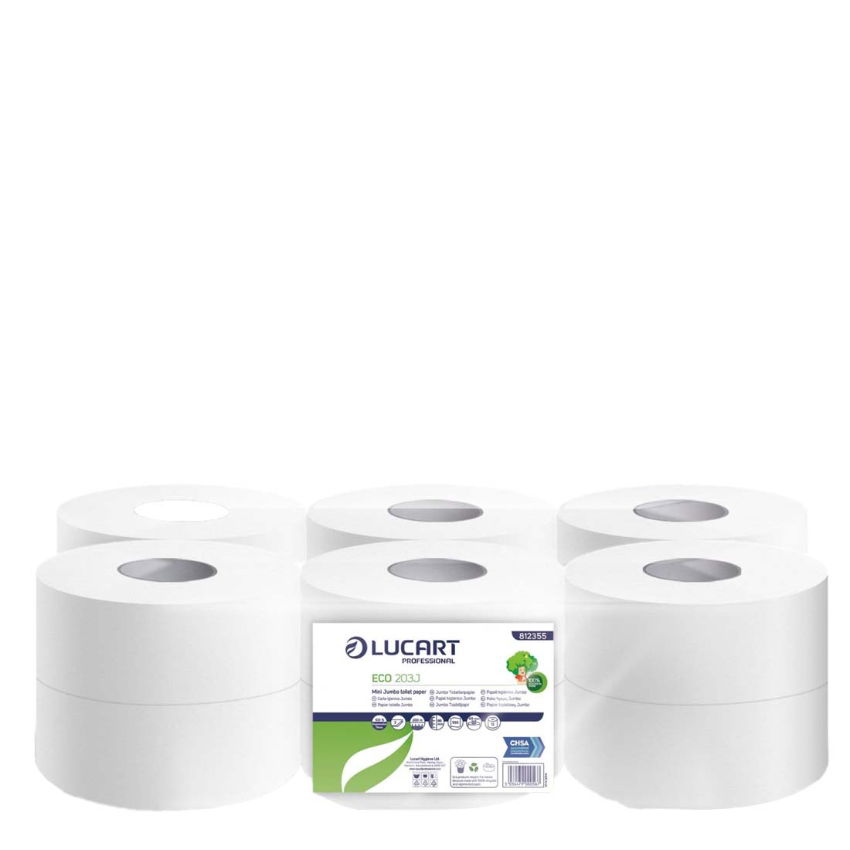 MINI JUMBO TOILET ROLL 80mm CORE 2ply 150mtr   1x12