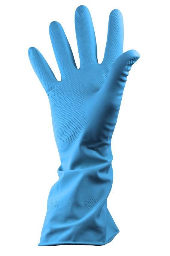 RUBBER GLOVE BLUE SMALL 12x12 (CASE)