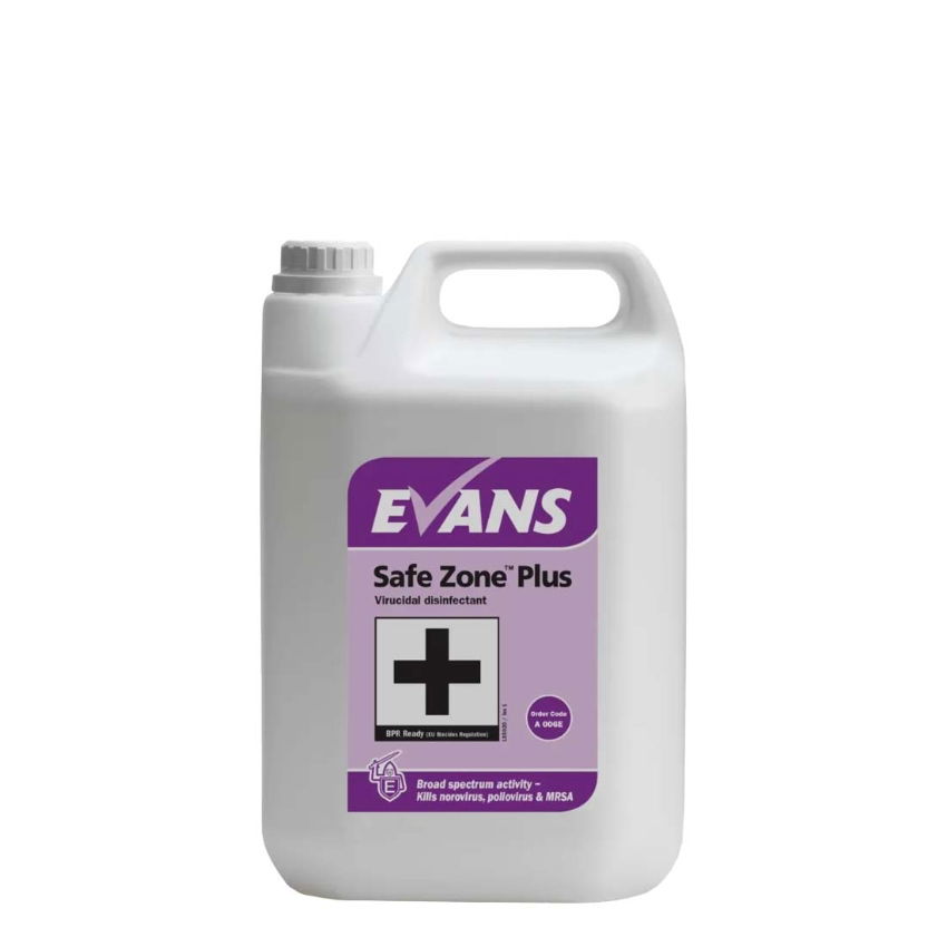 SAFE ZONE PLUS DISINFECTANT CLEANER 1x2x5ltr