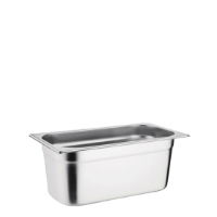 VOGUE STAINLESS STEEL 1/3 GASTRONORM TRAY 100mm SINGLE