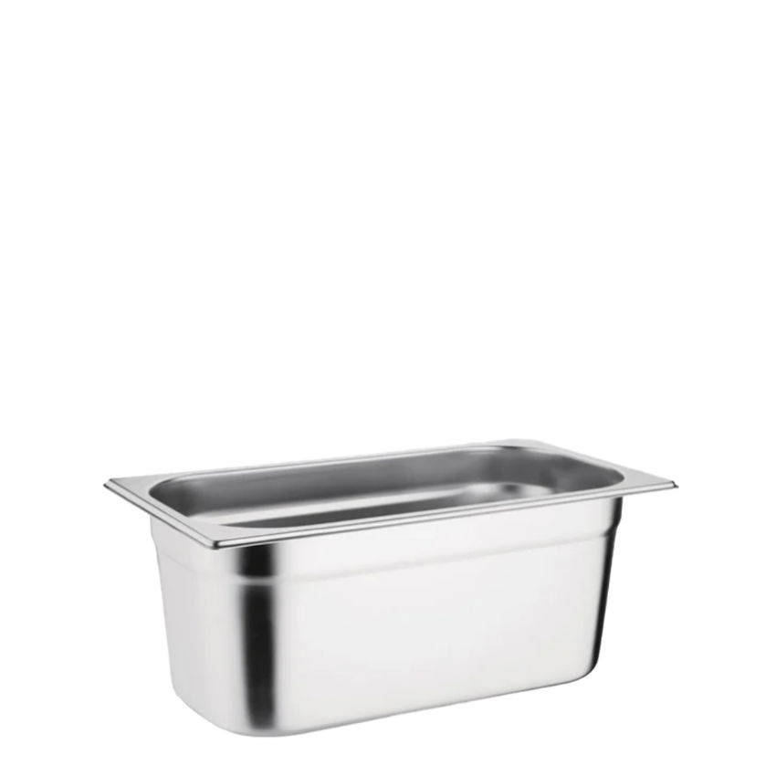 VOGUE STAINLESS STEEL 1/3 GASTRONORM TRAY 100mm SINGLE