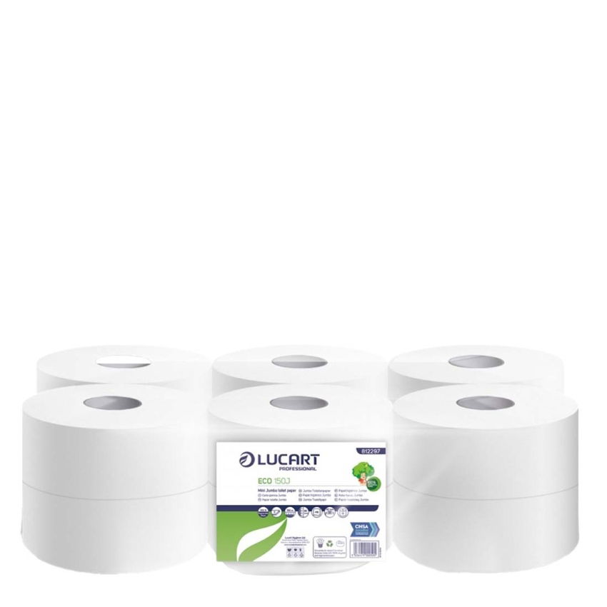 TOILET ROLL MINI JUMBO 60mm CORE 2ply 150mtr   1x12
