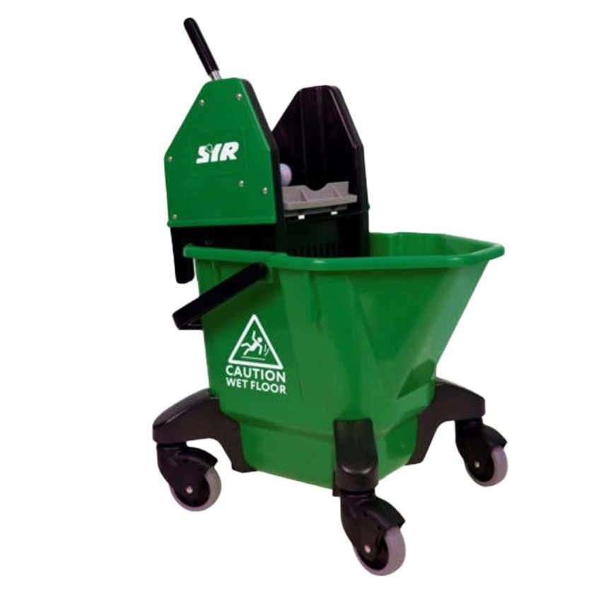 25ltr EBONY GREEN BUCKET & WRINGER  SINGLE