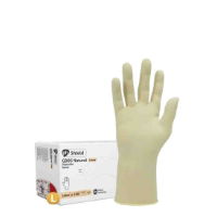 CLEAR LATEX GLOVE POWDER FREE (large) 10x100 (case)