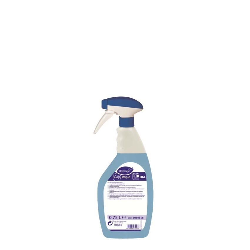 D6 RAPID RTU GLASS CLEANER 6x750ml