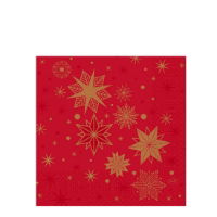 33cm 3ply STARGAZING RED TISSUE NAPKIN   1x1000
