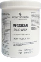 VEGGISAN FOOD SAFE SANITISER TABLETS   6x200