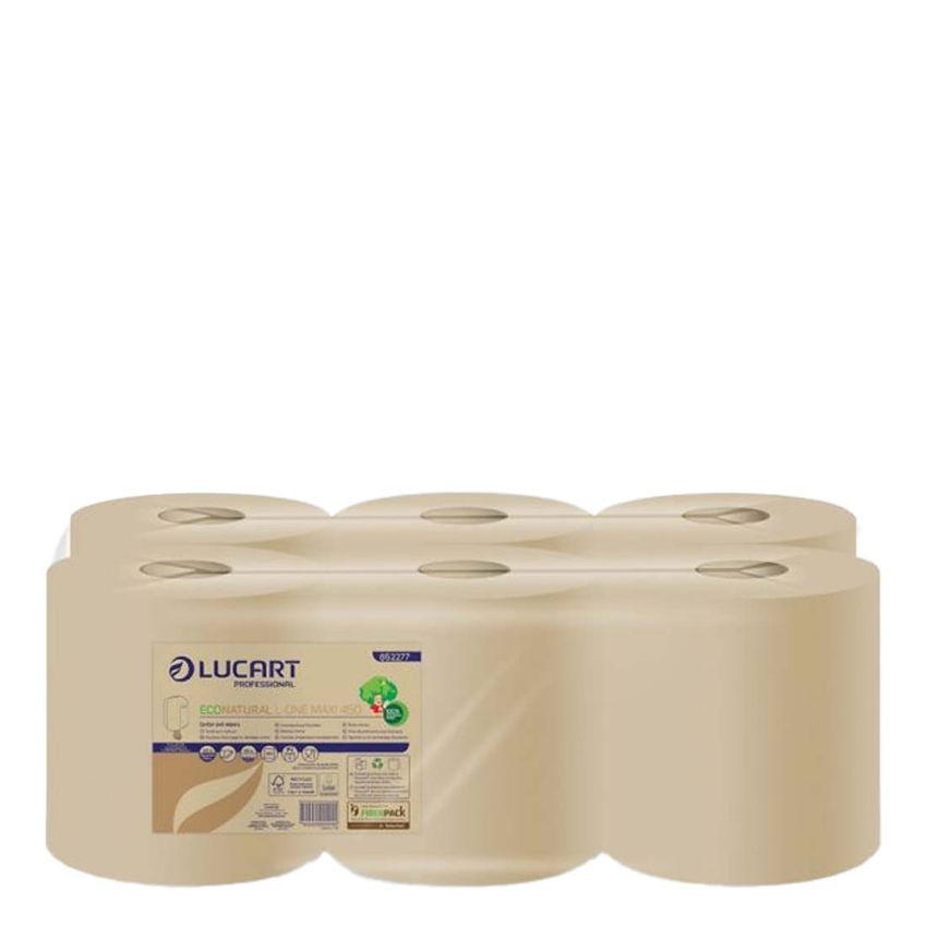 ECO NATURAL L-ONE MAXI CENTREFEED 61mm CORE 2ply 158m 1x6