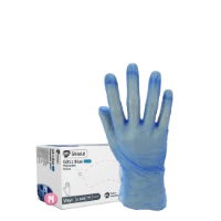 BLUE VINYL GLOVE (medium) 10x100 (case)