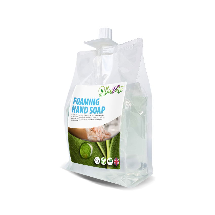 BIOVATE FOAMING HAND SOAP POUCH 3x800ml