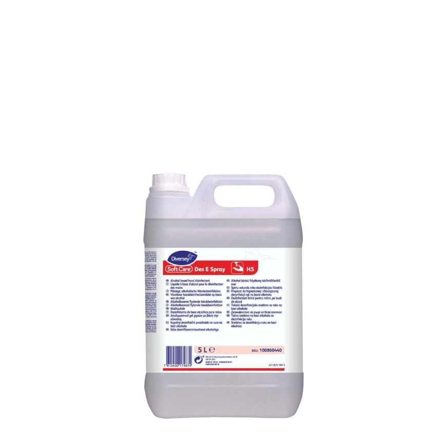 H5 DES E SOFT CARE ALCOHOL HAND SANITISER 1x2x5ltr