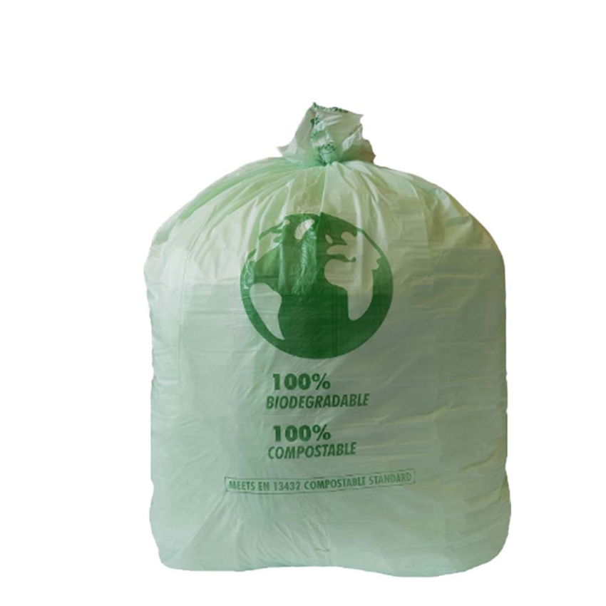 BIN CADDY LINER  13x26x27 inch COMPOSTABLE GREEN 40ltr 1x500