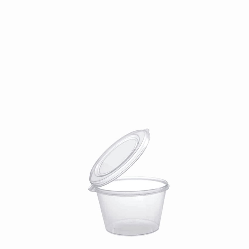 HINGED SAUCE POT HD PP 2oz CLEAR 1x500