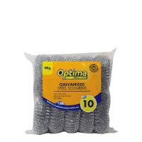 SCOURER GALVANISED METAL POT 48G 1x10