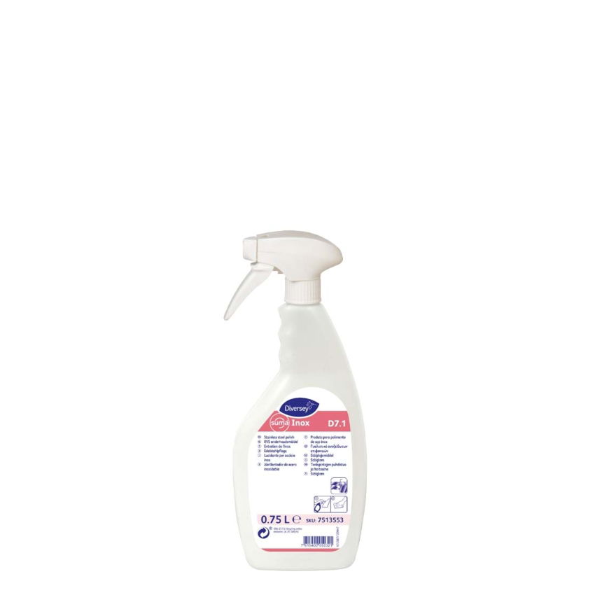D7.1 STAINLESS STEEL CLEANER INOX READY TO USE 1x6x750ml