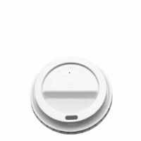 12/16oz (90mm) WHITE DOMED & SIP-THRU LID (PS)   1x1000