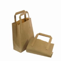 CARRIER BAG BROWN SOS MEDIUM   203x330x254mm   1x250