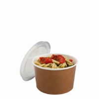 MULTIFOOD KRAFT POT WITH PP LID 470ml 1x500