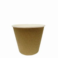 PASTA POT KRAFT RIPPLE 19oz TALL 1x500