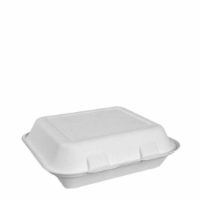 BAGASSE LARGE MEAL BOX (10inch x 6inch)   1x250