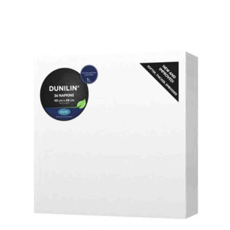 DUNILIN 48cm NAPKIN WHITE 1x216