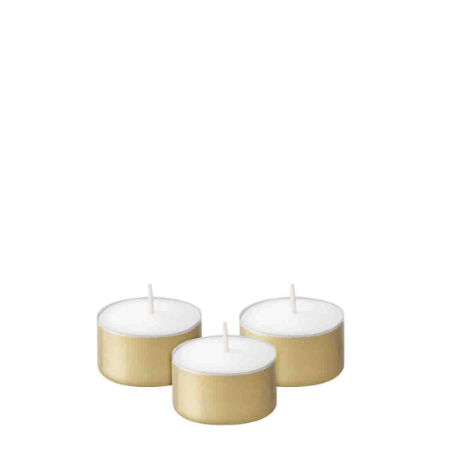 TEALIGHTS 6hr GOLD CUP 4x150