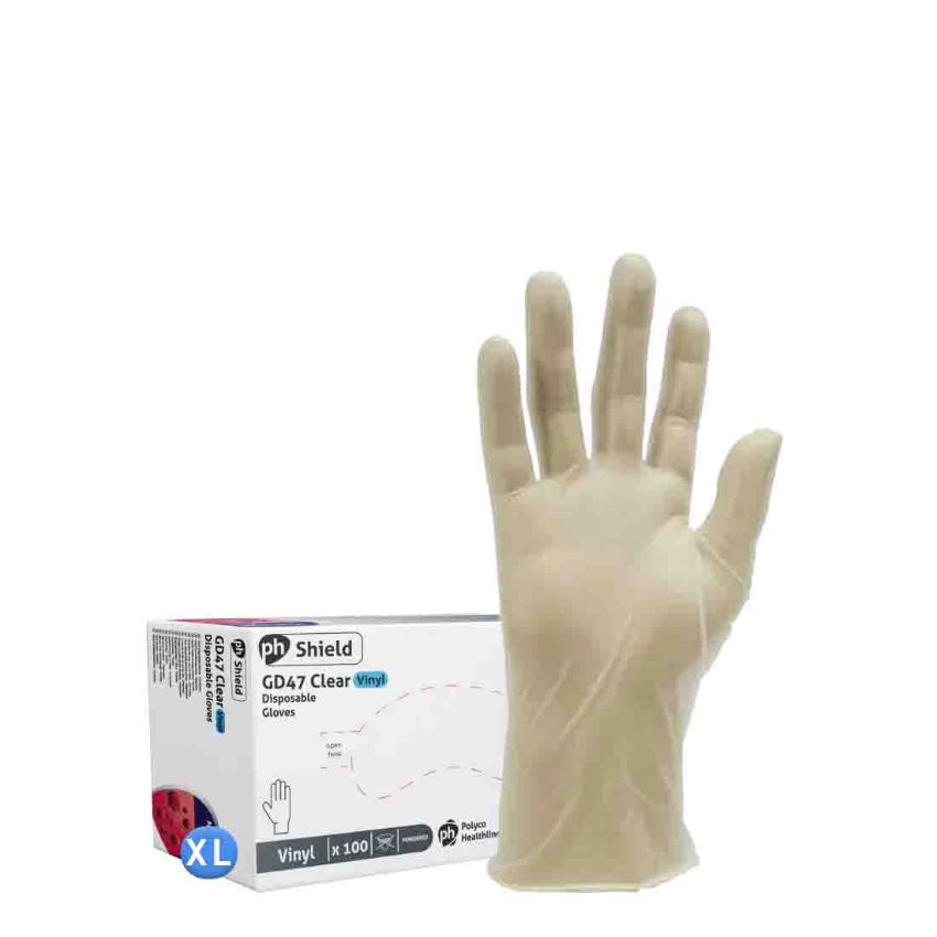 CLEAR VINYL GLOVE( extra large) 1x100 (packet)