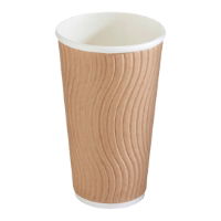 20oz KRAFT NATURAL WAVE HOT CUP 1x384