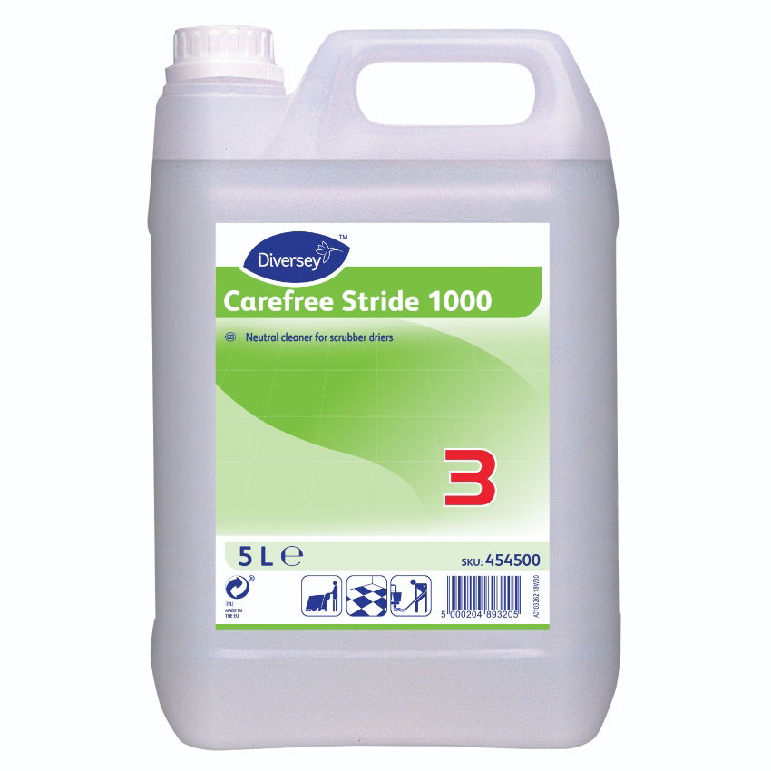 CAREFREE STRIDE 1000 LOW FOAM FLOOR DETERGENT  2x5L