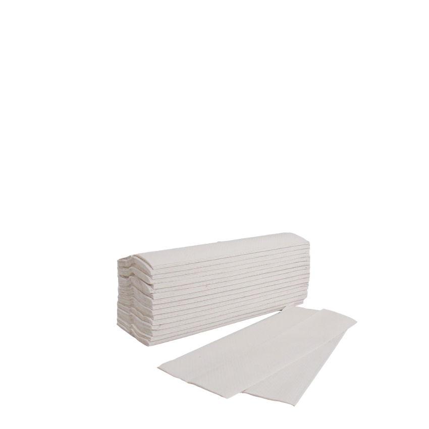 FLUSHABLE HAND TOWEL 23x23cm 2ply WHITE 1x2400