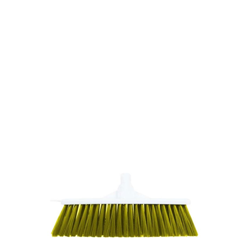 INTERCHANGE 12 inch HARD YELLOW BROOM HEAD   SINGLE