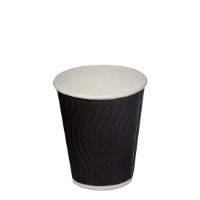 9oz BLACK IMPRESSO WAVE HOT CUP  1x925