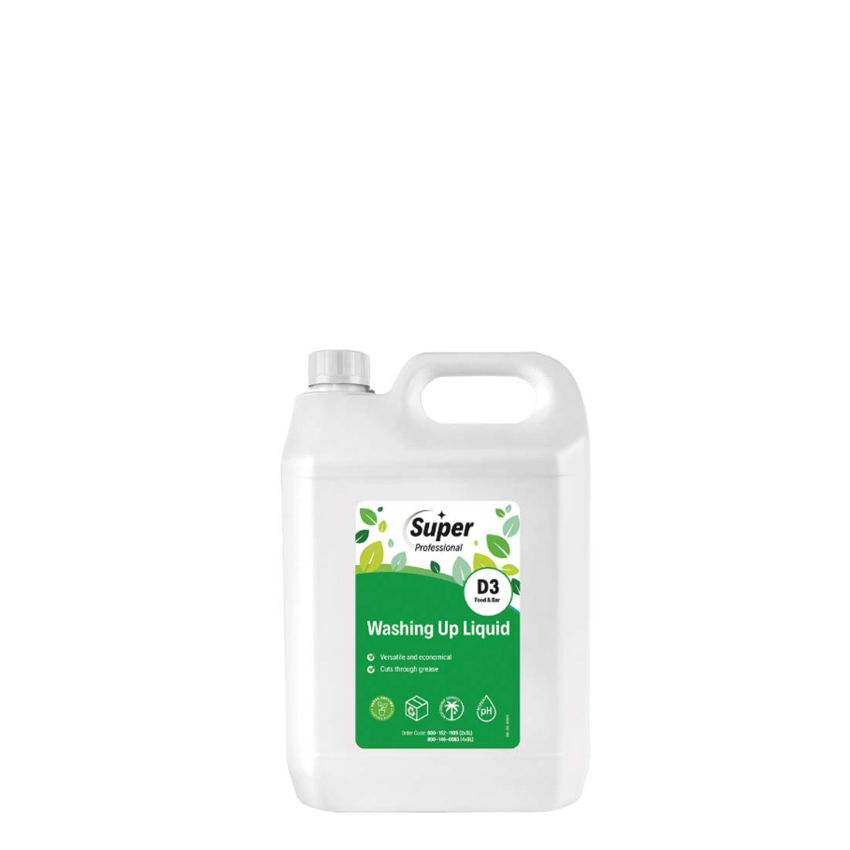 SUPER GREEN WASHING UP LIQUID DETERGENT 2x5ltr