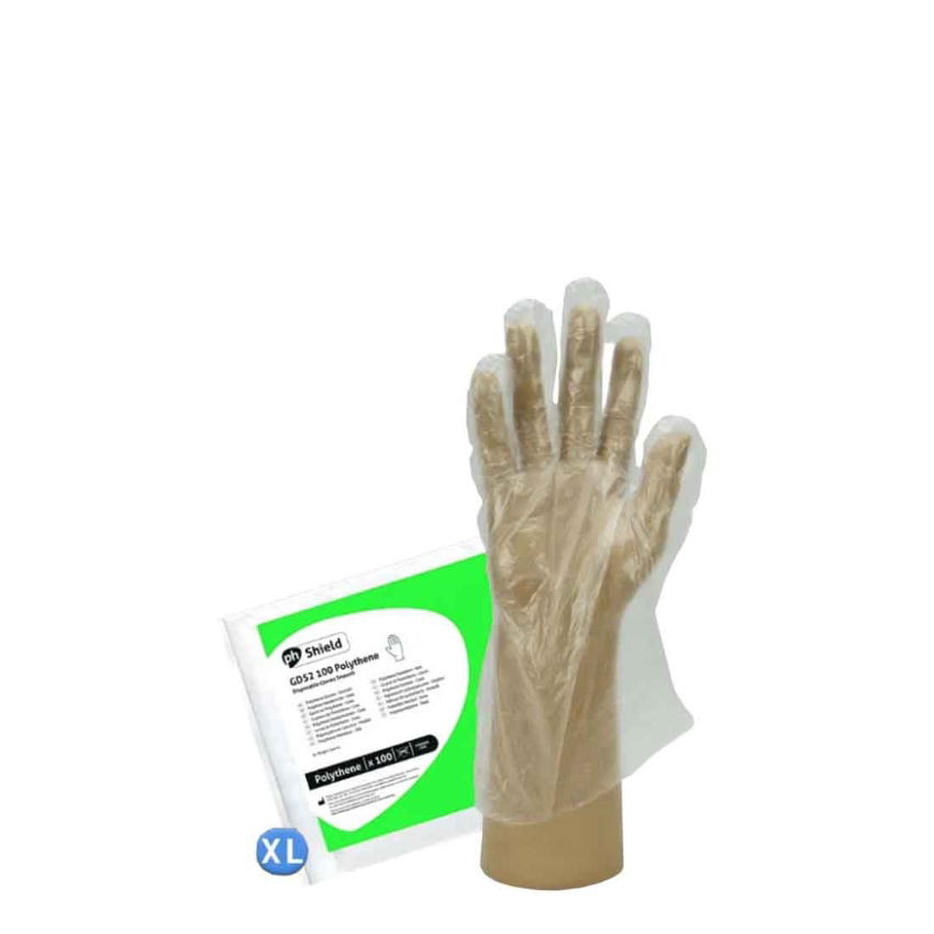 CLEAR POLY GLOVE (extra large) 1x10000 GD52XL