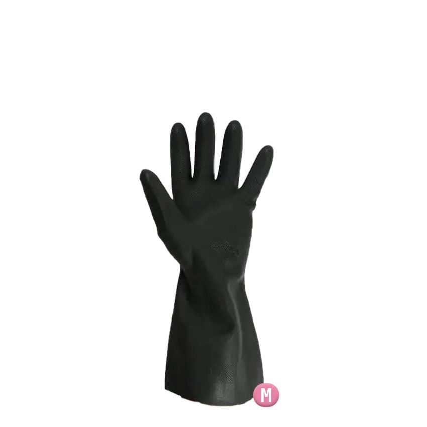 GLOVE NEOPRENE BLACK MEDIUM SIZE 8 1xPAIR