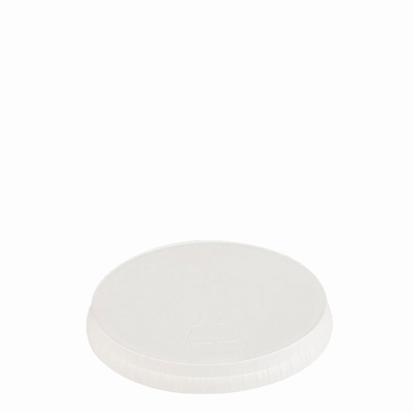 12/16oz DOMED SIP-THRU WHITE PAPER LID (90mm)   1x1000