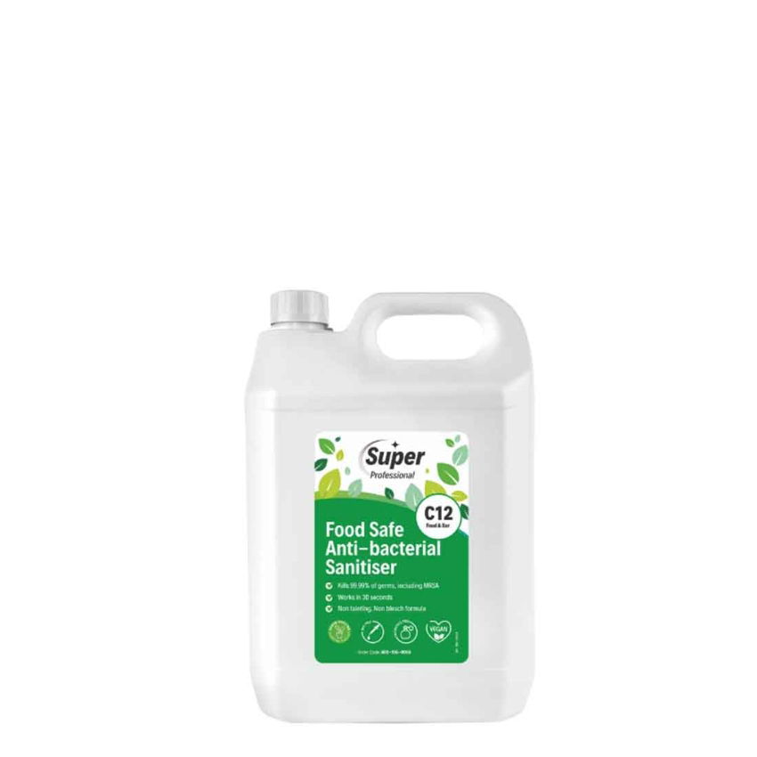 FOOD SAFE ANTI-BACTERIAL SANITISER CONCENTRATE 2x5ltr