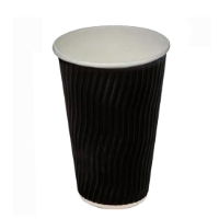 16oz BLACK IMPRESSO WAVE HOT CUP  1x620