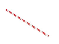 PAPER STRAW 8 inch RED STRIPE 1 x 250 (PACKET)