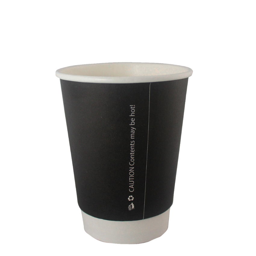 12oz BLACK MATT DOUBLE WALL HOT CUP   1x500