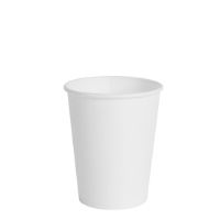 CUP HOT PAPER WHITE 9oz SINGLE WALL 80mm 1x1000