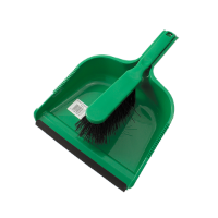 DUSTPAN & BRUSH SET GREEN SINGLE