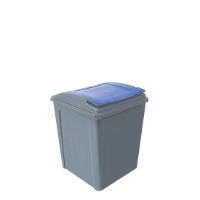 ECO WASTE BLUE LID RECYCLING BIN 50ltr SINGLE