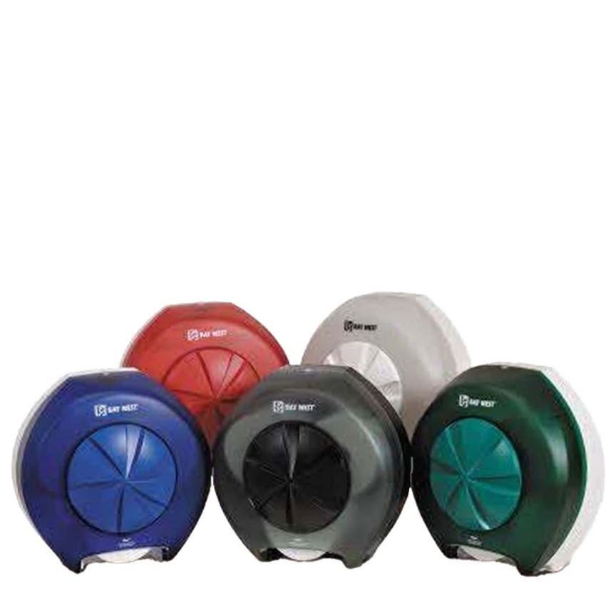 BAY WEST 3 ROLL TOILET TISSUE DISPENSER GREEN SINGLE