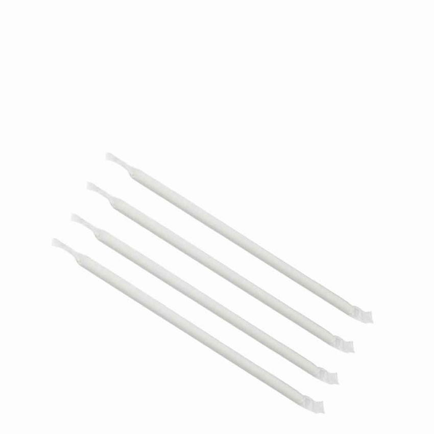 INDIVIDUALLY WRAPPED WHITE 8inch PAPER STRAWS 1x5000 (case)