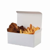 SMALL WHITE FOOD BOX   1x500