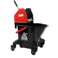 25ltr EBONY RED BUCKET & WRINGER   SINGLE