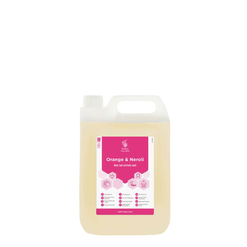 ORANGE & NEROLI HAND HAIR & BODY WASH 1x2x5ltr