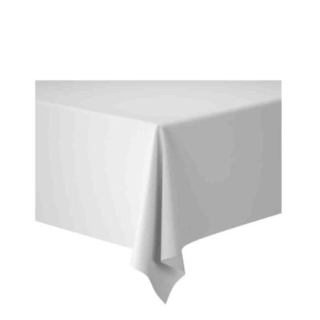 EVOLIN WHITE 127x220cm TABLECOVER   1x25