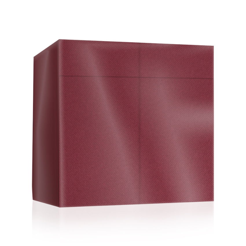 40cm BORDEAUX POP-IN NAPKIN POUCH   1x500